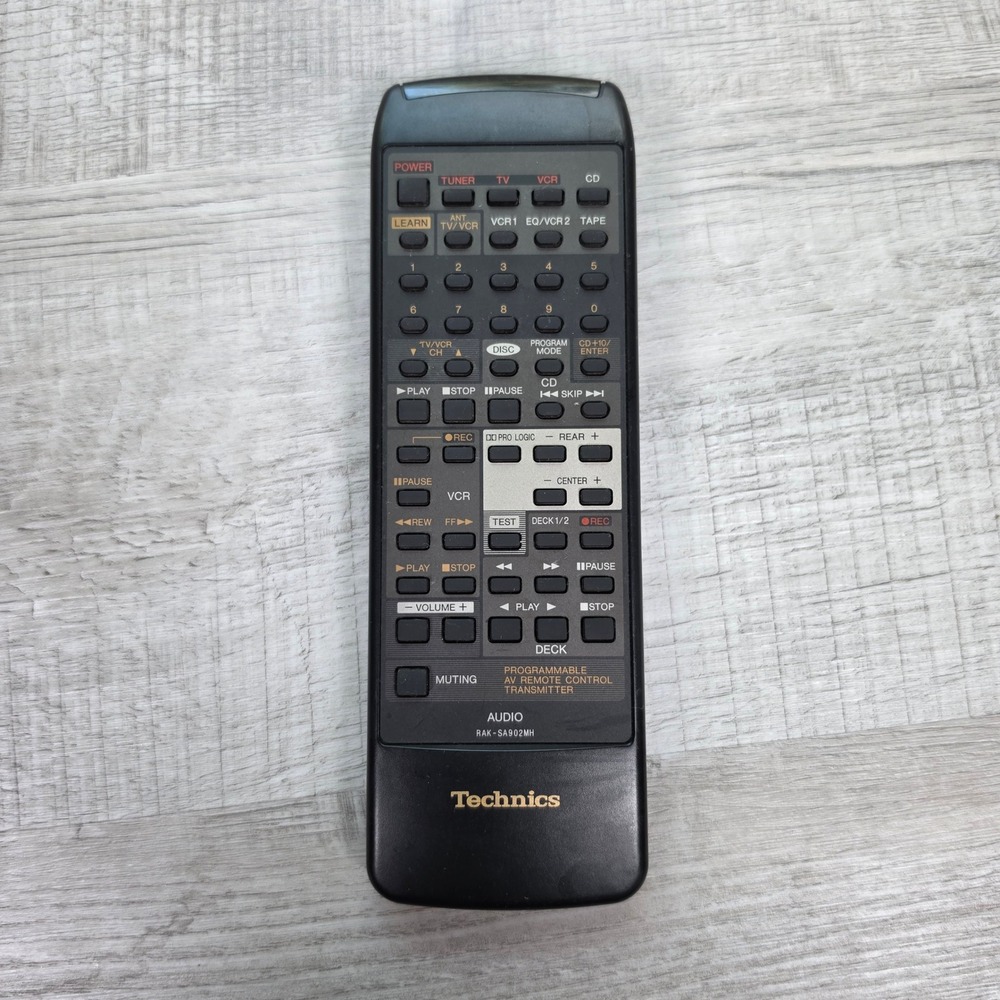 Technics Remote Control RAK-SA902MH Black Audio AV Programmable Transmitter